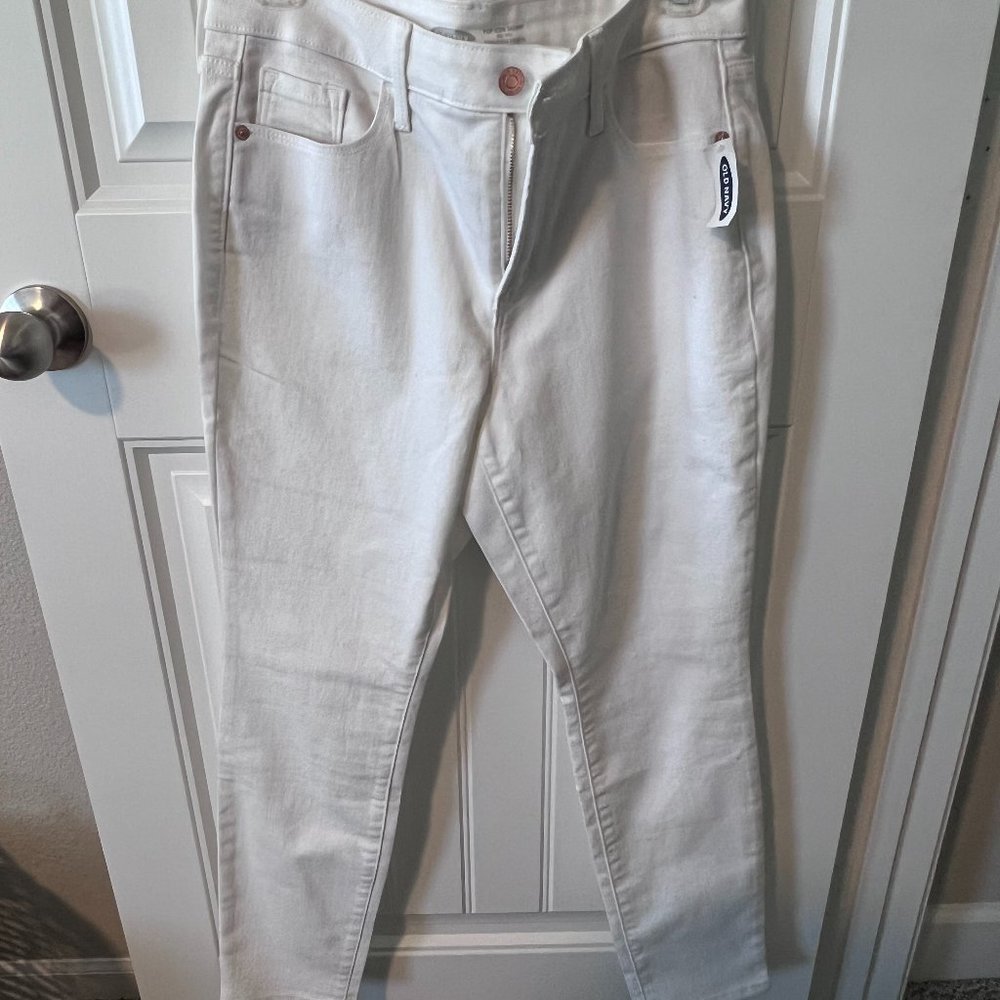 White Old Navy Jeans - 10 Petite -